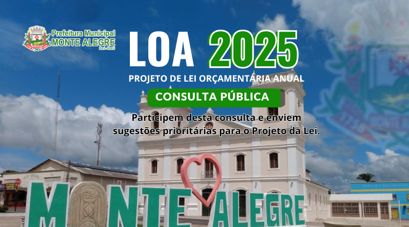 PARTICIPE DESSA CONSTRUÇÃO! LOA 2025